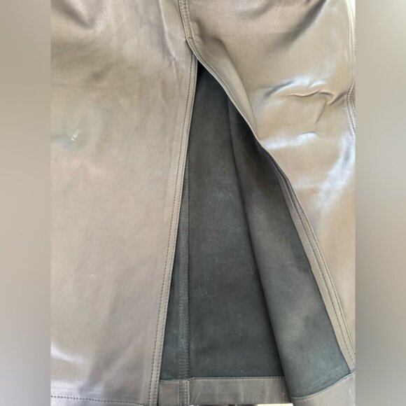 NWT Madewell Leather Midi Skirt Size 0 - Picture 13 of 13